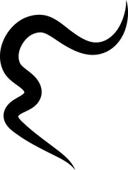 Naklejka premium Bold curved lines. Elements for decoration