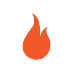 Fire logo design illustration and fire symbol