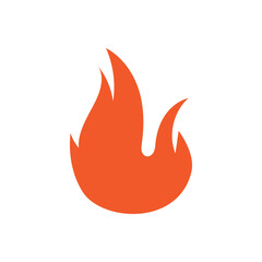 Fire logo design illustration and fire symbol
