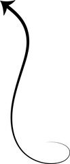 Obraz premium Arrows icons hand drawn set, swirl, curve, wave