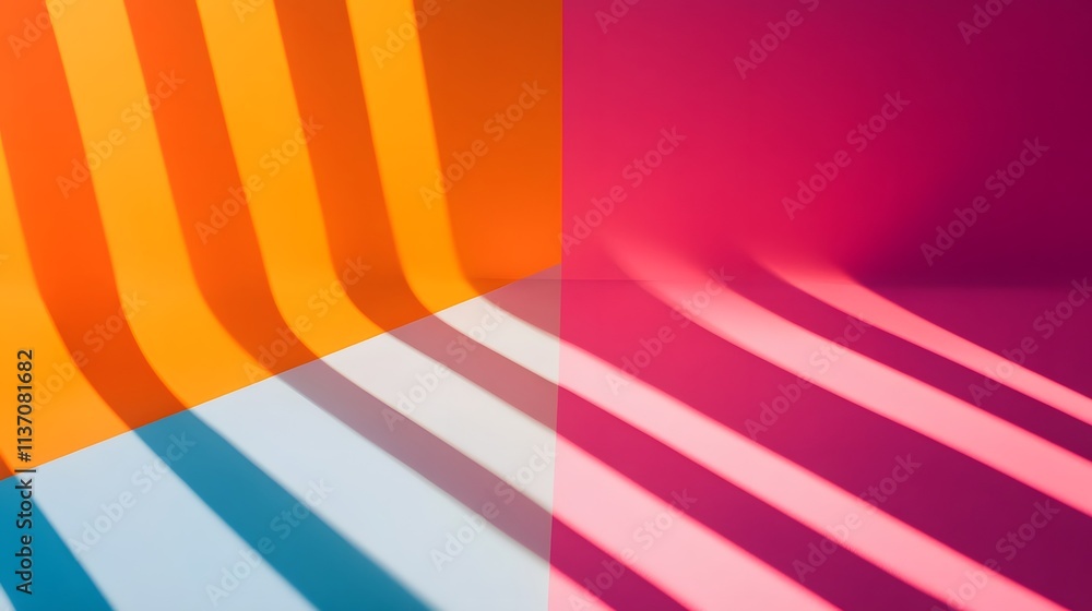 Poster abstract colorful background with diagonal light shadows