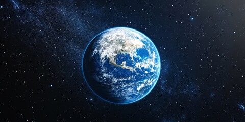 Stunning View of Earth from Outer Space at Night