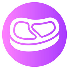 meat gradient icon