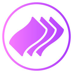 tissue paper gradient icon