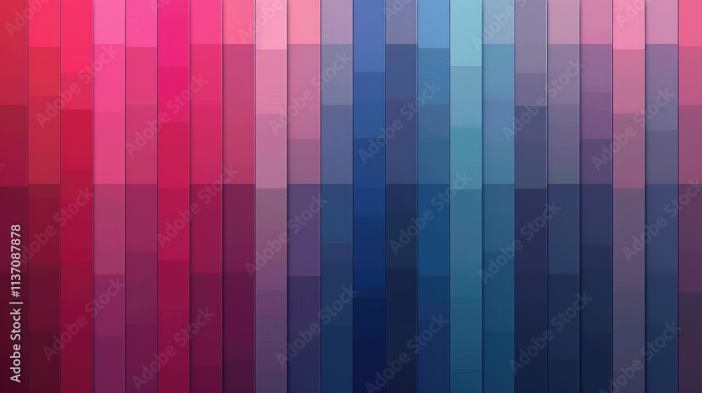 Poster a gradient of colors arranged in vertical stripes, creating a visually appealing pattern.