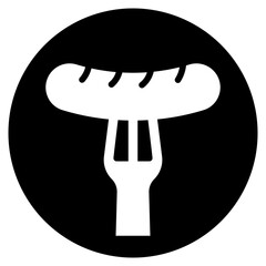 sausage glyph icon