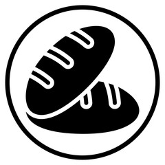 bread glyph icon