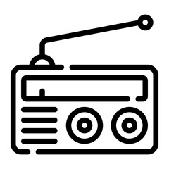 radio antenna line icon