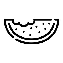 watermelon line icon