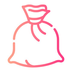 garbage bag gradient icon
