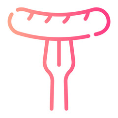 sausage gradient icon