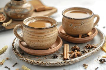Spiced chai in cup