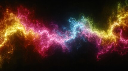 Abstract Colorful Energy Waves