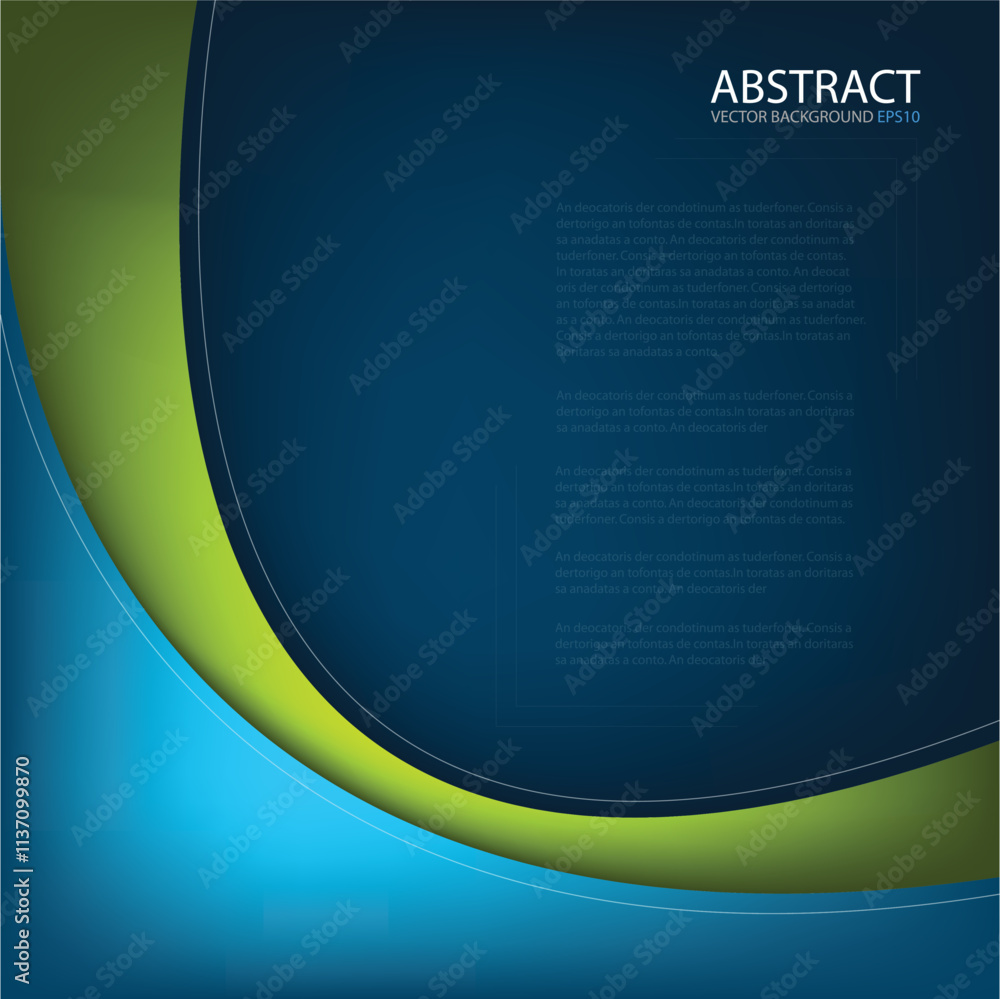 Fototapete graphic vector curve line overlap background for text and message design