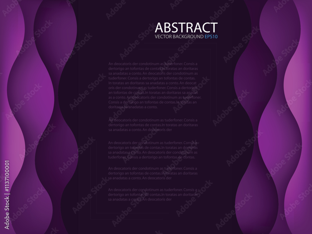 Fototapete graphic vector curve line overlap background for text and message design
