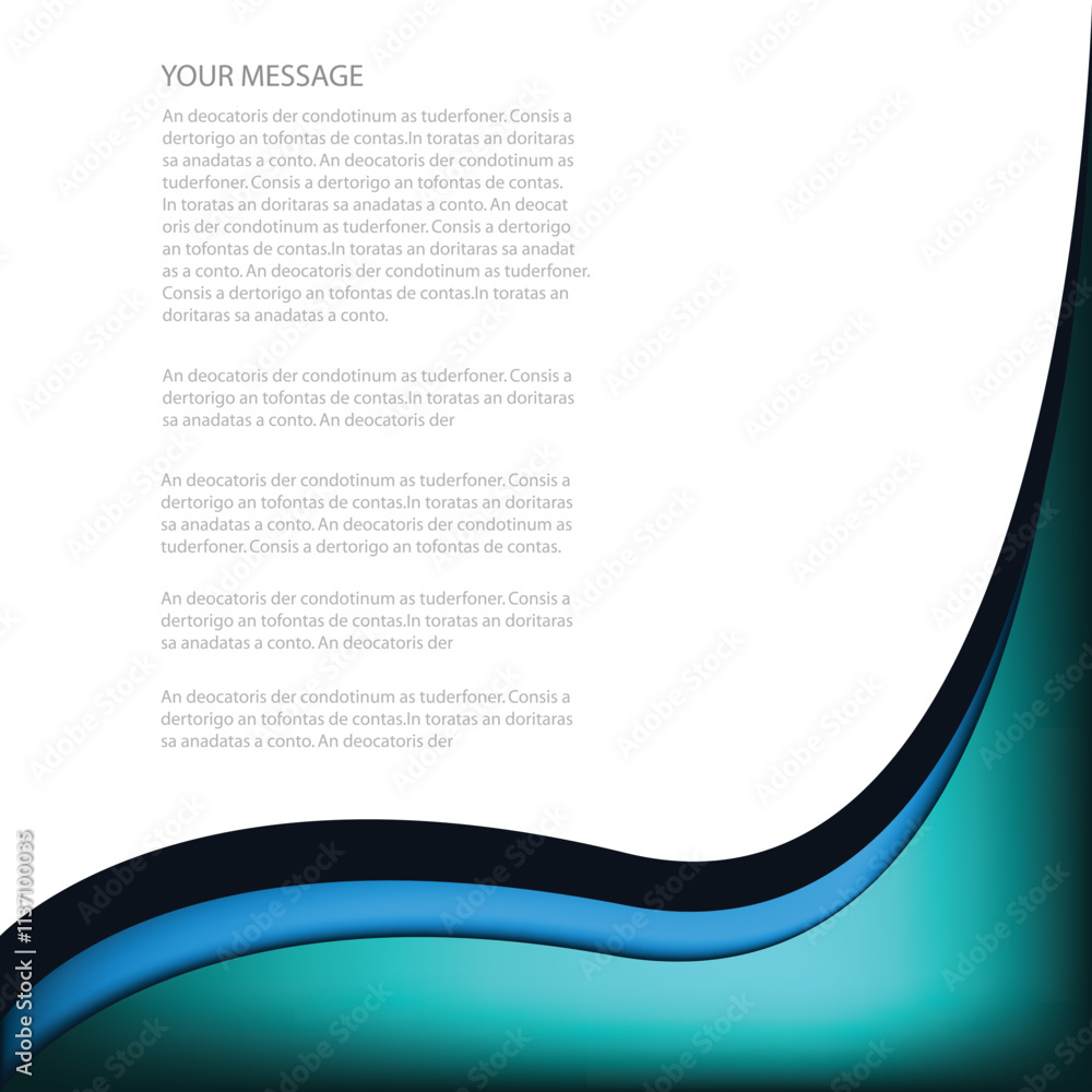 Fototapete graphic vector curve line overlap background for text and message design