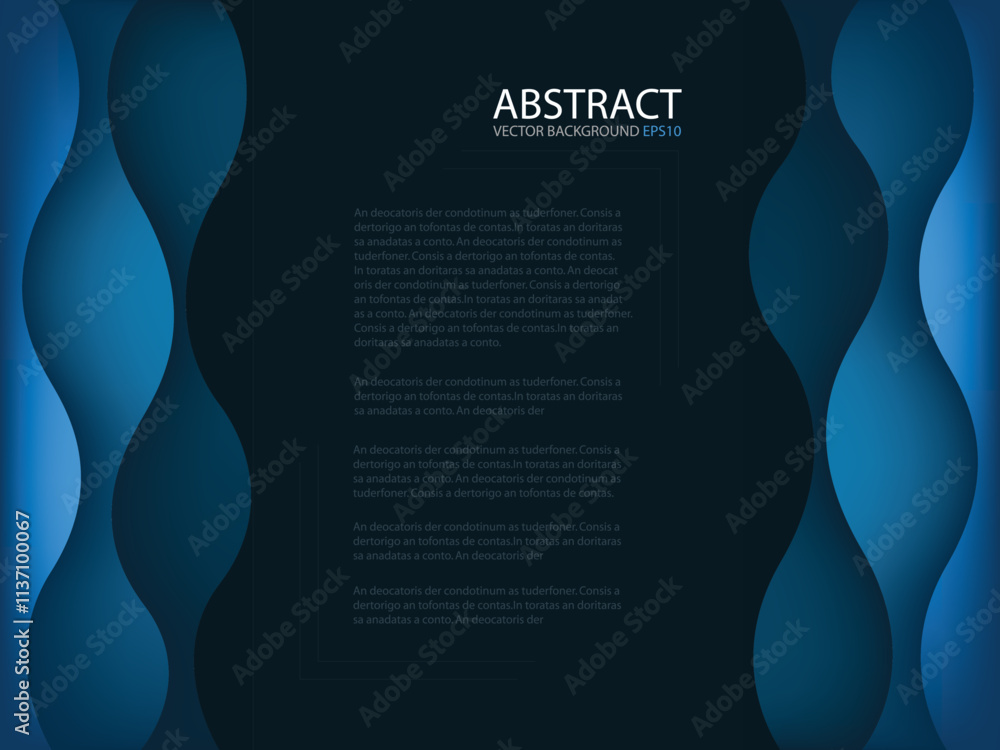 Fototapete graphic vector curve line overlap background for text and message design
