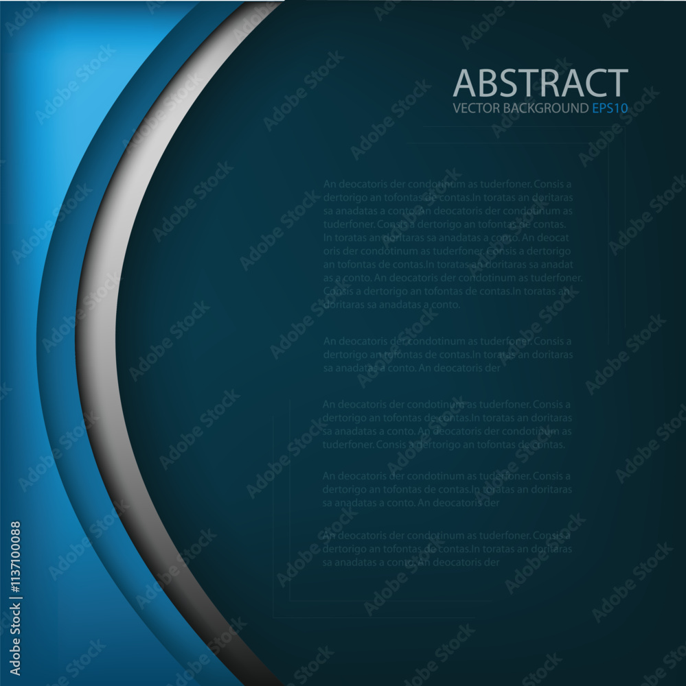 Poster graphic vector curve line overlap background for text and message design