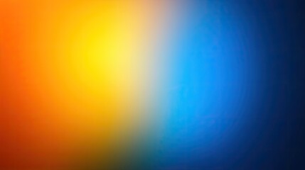 Abstract gradient background featuring a smooth transition from vibrant orange on the left side to calming blue on the right side, perfect for modern design applications and artistic projects.