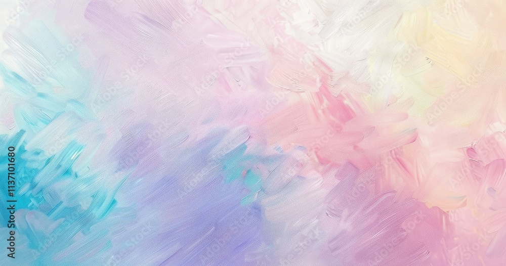 Poster a soft, abstract pastel background with blended colors creating a serene atmosphere.