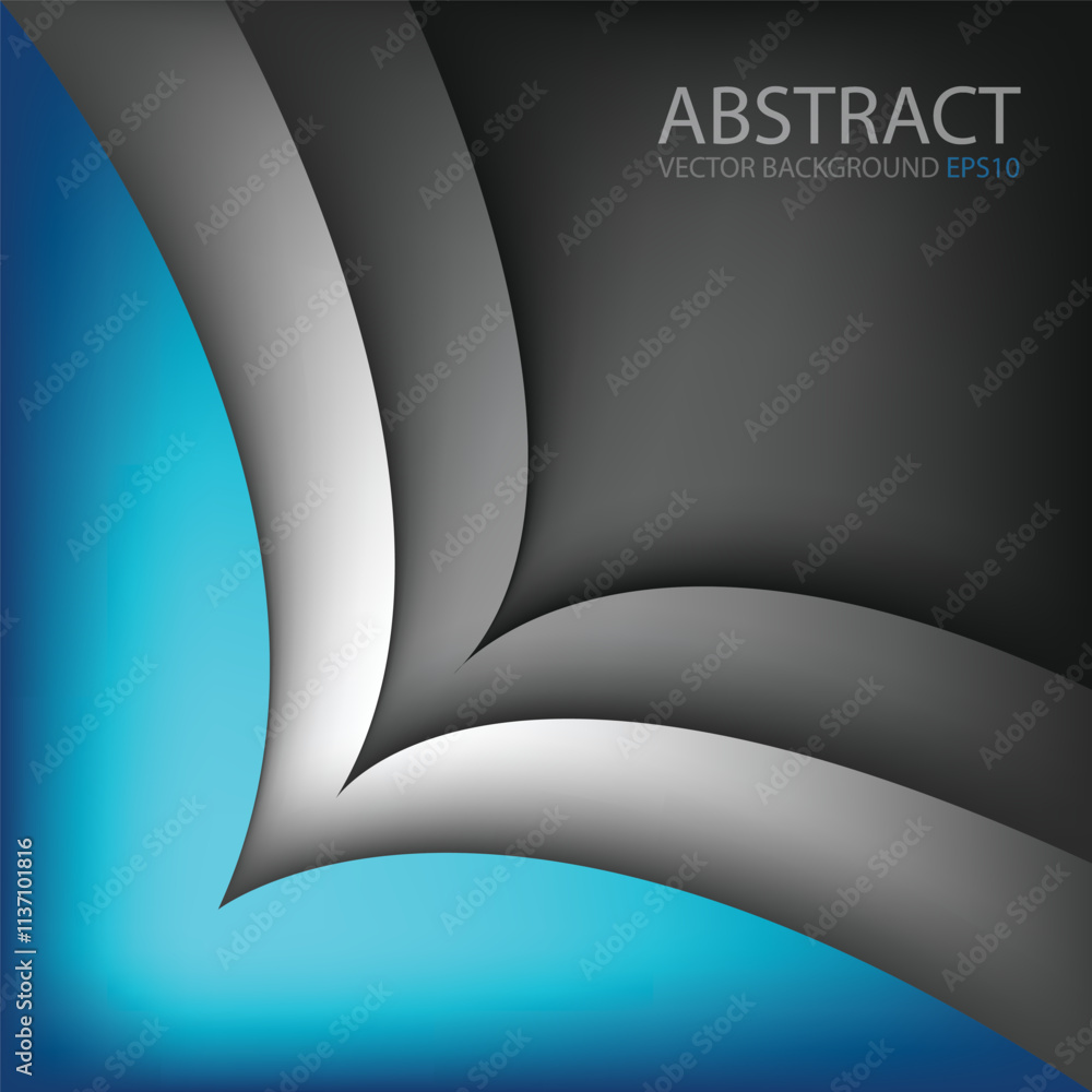 Fototapete graphic vector curve line overlap background for text and message design