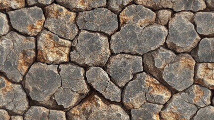 Fototapeta premium Seamless Rough Stone Wall Texture