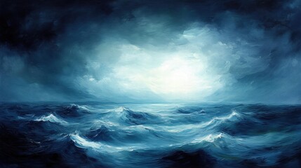 Fototapeta premium Serene Ocean Storm