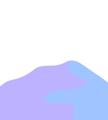 Mountain ilustration blue color design