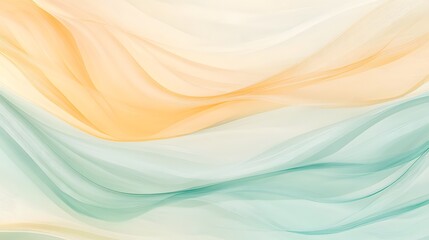 Abstract Pastel Waves Flowing Gently