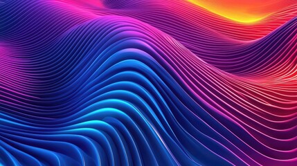Obraz premium Wave abstract background idea. Vibrant, flowing waves of color create a mesmerizing visual experience.