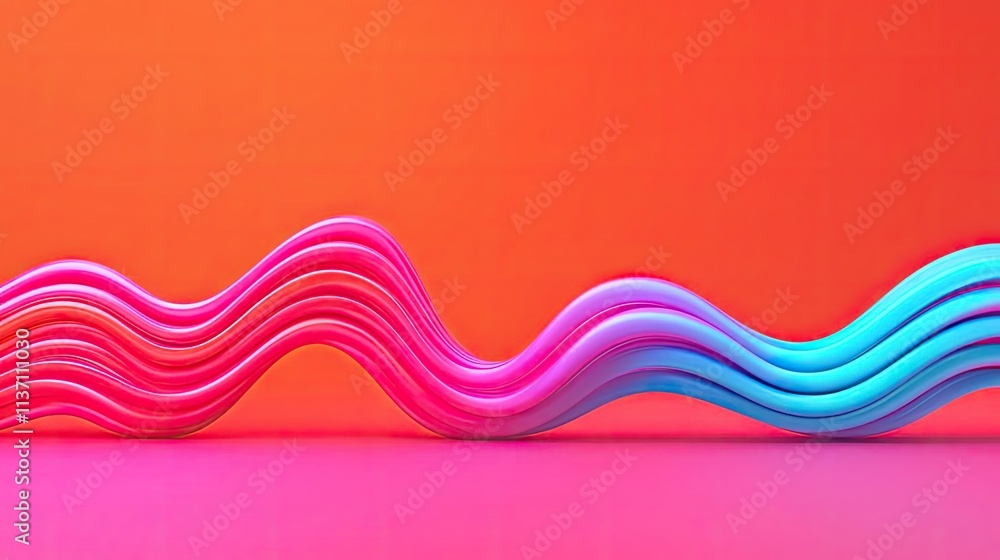 Poster wave abstract background idea. colorful abstract waves create a vibrant and dynamic visual backgroun