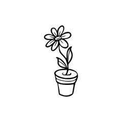 flower in pot icon