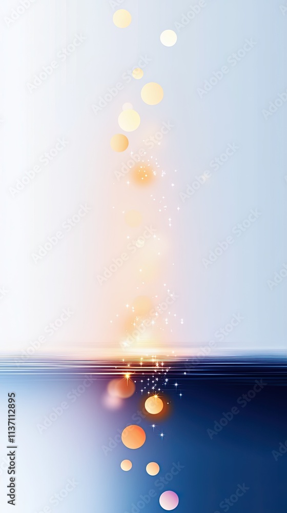 Poster abstract gradient background with soft bokeh lights and sparkles for use in digital designs, present