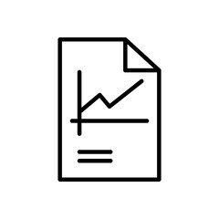 analytics data icon, simple flat style, vector illustration symbol sign logo template pictogram, for ui or ux isolated on white for mobile app, editable