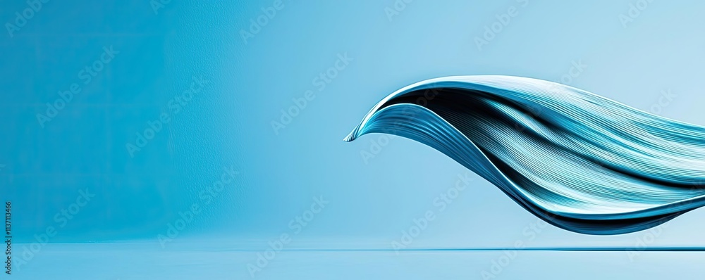 Poster weather forecast concept. a smooth wave design in blue, perfect for backgrounds and abstract composi