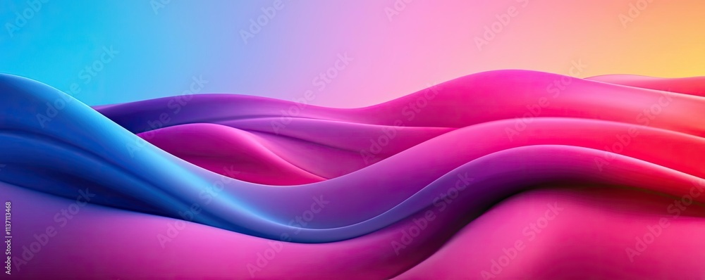 Poster weather forecast concept. abstract waves of vibrant colors creating a stunning visual experience.