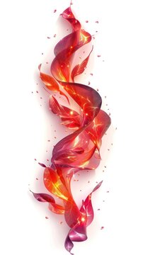 Vibrant fiery blaze of abstract gradient flame and spark with illuminating burning energy in dynamic motion and design