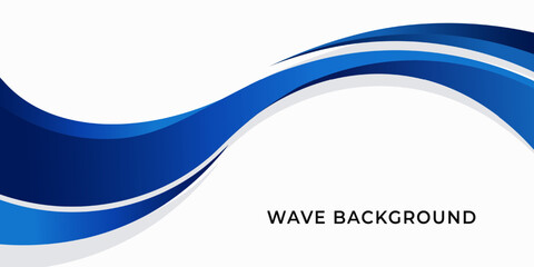 Abstract blue modern wave business background isolated on white background. abstract flowing blue gradient banner design