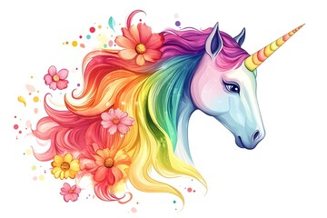 Cute Cartoon Unicorns isolated on white background. Vector illustration for coloring books
horse, children, graphic, fantasy, pony, mane, rainbow, dream, fairy, mammal, mythology, print, silhouette, 