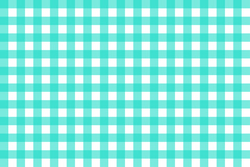 ターコイズブルーのギンガムチェック、シームレス、背景素材