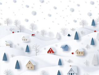 winter landscape ilustration