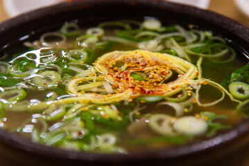 close-up of the Naju Beef Soup