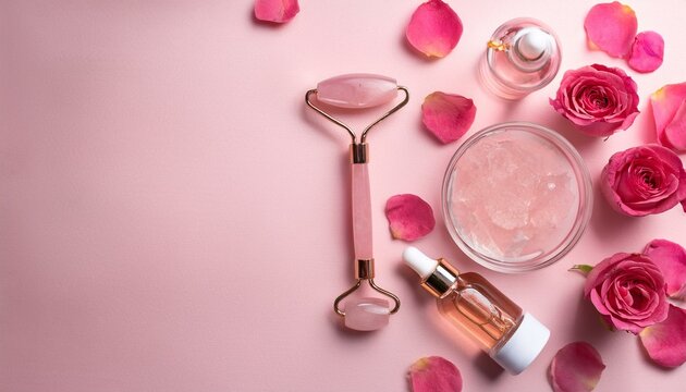 Rose-infused skincare: A luxurious pampering session.