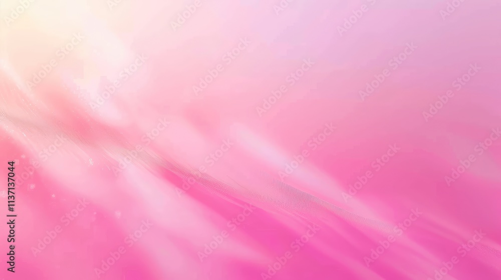 Poster a soft pink gradient background with gentle light effects, creating a calming atmosphere.