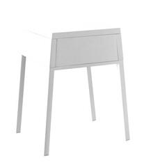 White bedside table design element