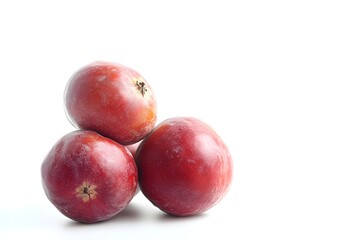 Obraz premium Jujube Fruit on White Background.