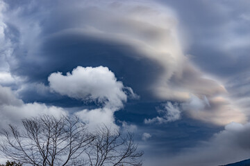 sky and storm clouds