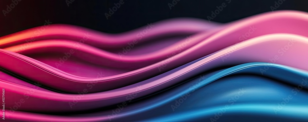 Poster wave abstract background idea. abstract colorful waves in blue and pink create a vibrant and dynamic