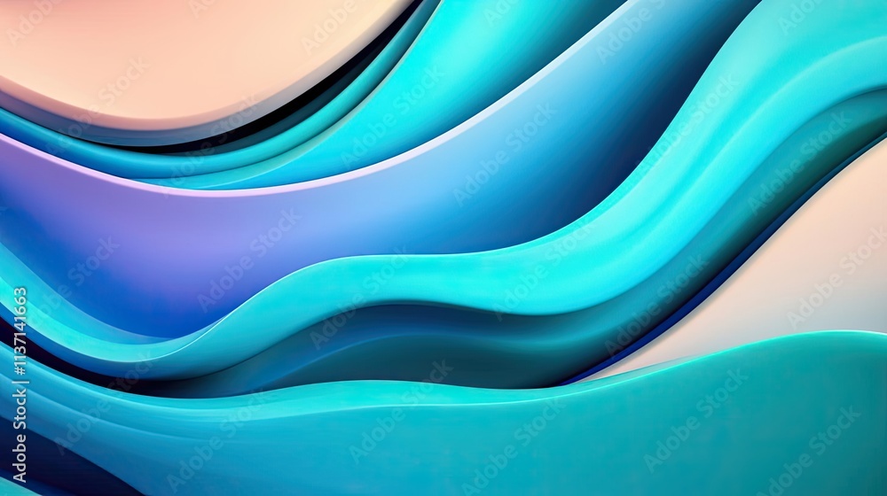 Poster wave abstract background idea. abstract blue wave pattern for use in design, backgrounds, or digital