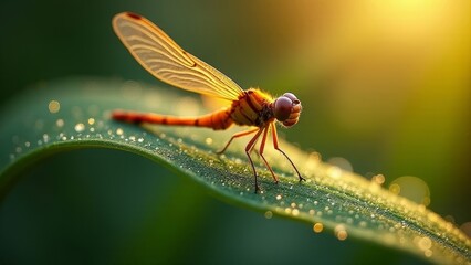 a Dragonfly Wing, Intricate and Delicate Surface Texture